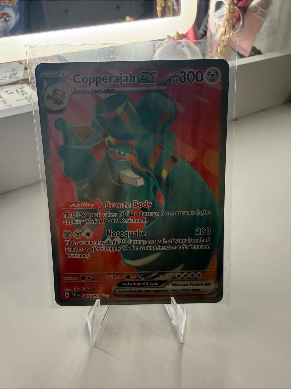 Copperajah EX Pokemon Card